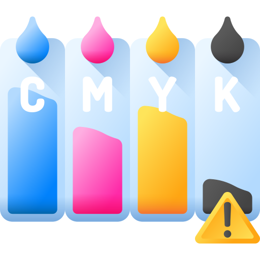 inkt cartridge 3D Color icoon