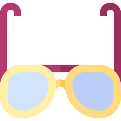 zonnebril Basic Straight Flat icoon
