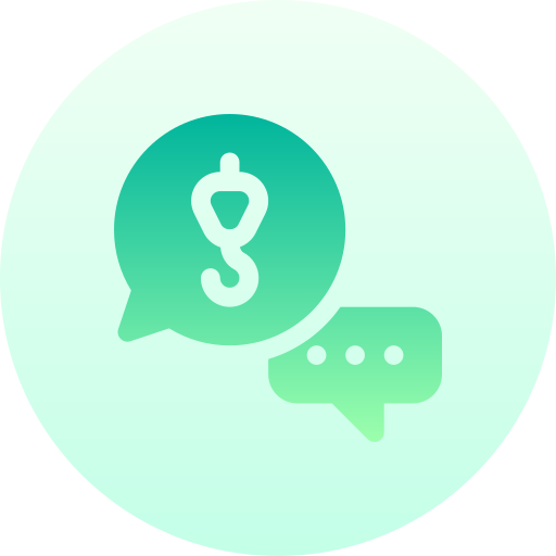Conversation Basic Gradient Circular icon