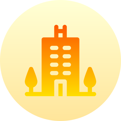 호텔 Basic Gradient Circular icon