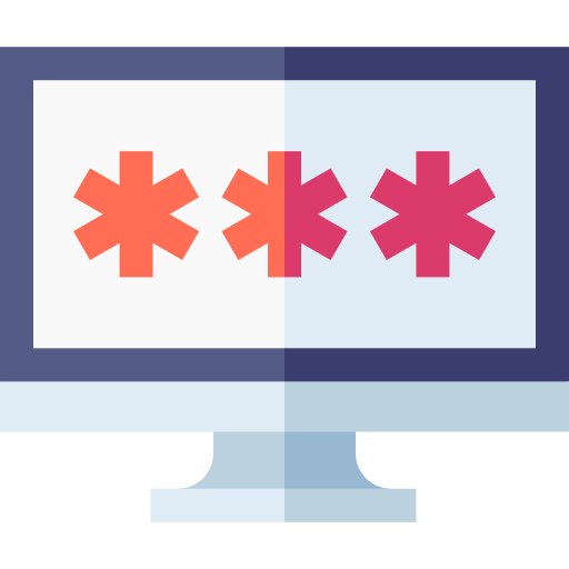 Password Basic Straight Flat icon