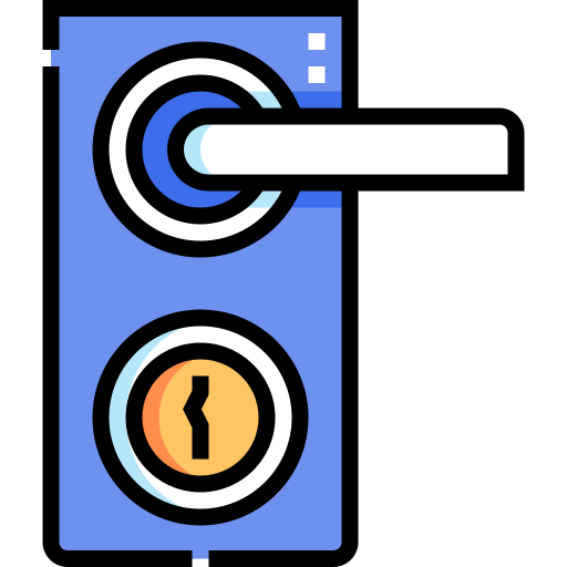 agujero de la llave Detailed Straight Lineal color icono