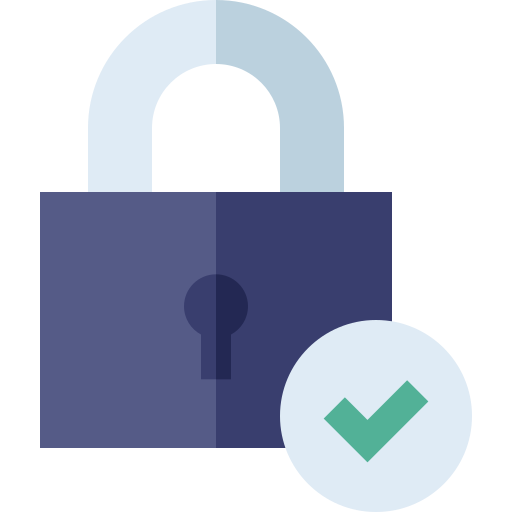 Padlock Basic Straight Flat icon