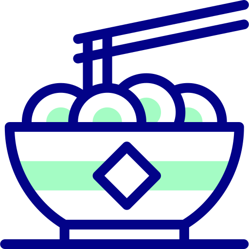 麺 Detailed Mixed Lineal color icon