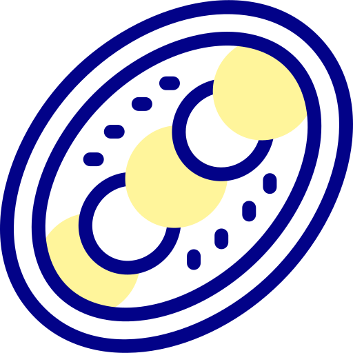 ラスマライ（インド風デザート Detailed Mixed Lineal color icon