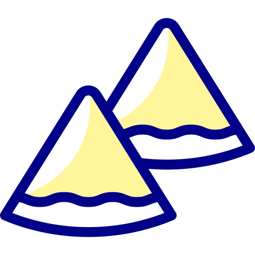 サモサ Detailed Mixed Lineal color icon