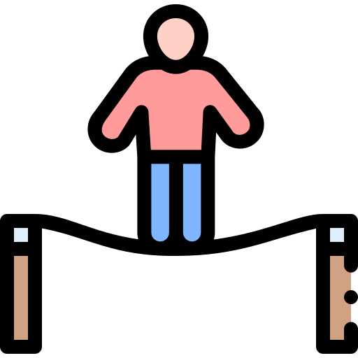 綱渡り人 Detailed Rounded Lineal color icon