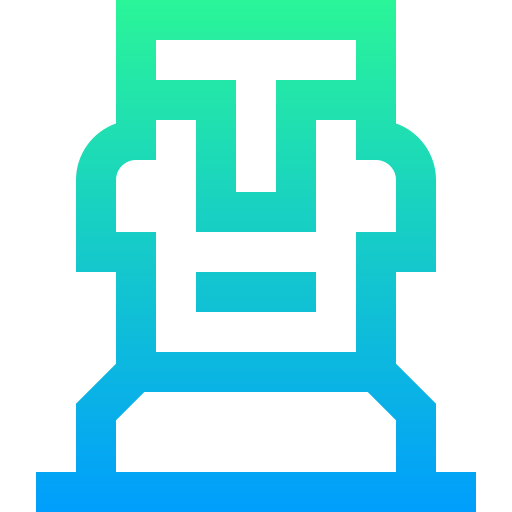 moai Super Basic Straight Gradient Icône
