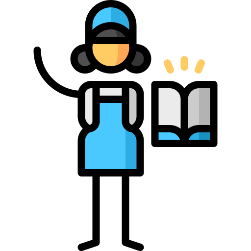 Employee Puppet Characters Lineal Color icon