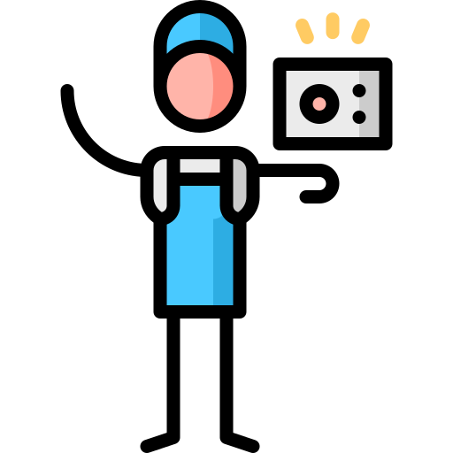 Employee Puppet Characters Lineal Color icon