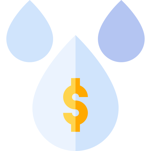 liquidität Basic Straight Flat icon
