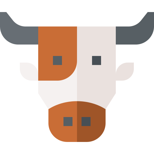 Корова Basic Straight Flat иконка