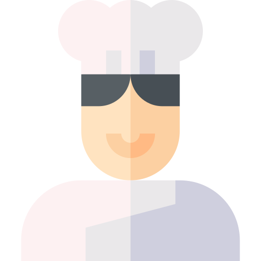 Chef Basic Straight Flat icon