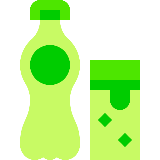 butelka sody Basic Sheer Flat ikona