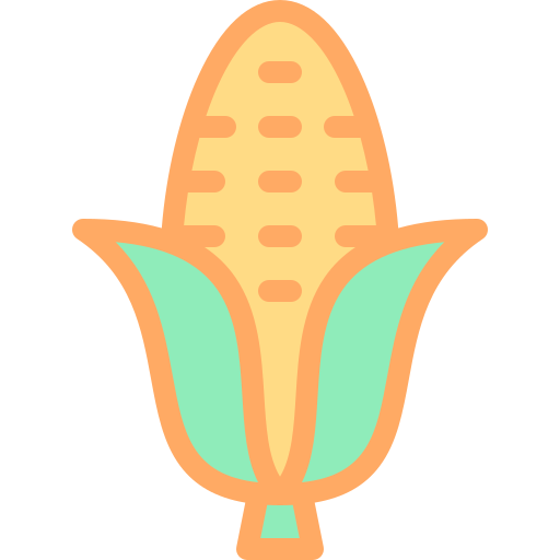 Кукуруза Detailed color Lineal color иконка