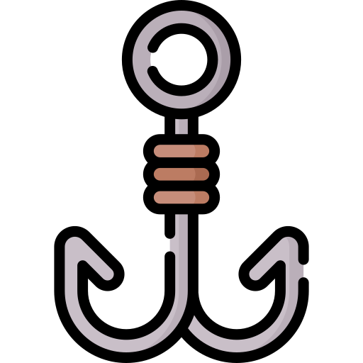 Fish hook Special Lineal color icon