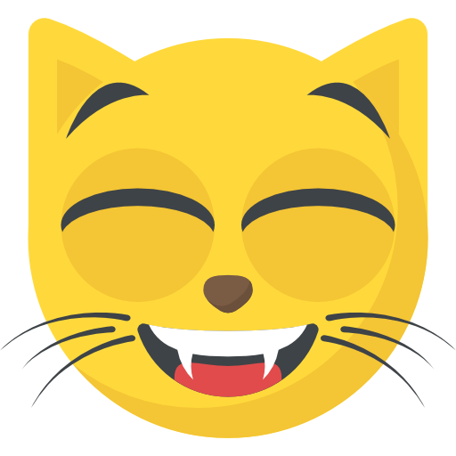 gato Flat Color Flat icono