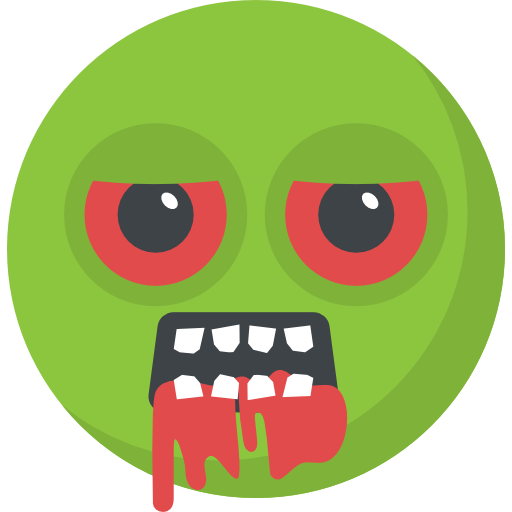 zombie Flat Color Flat icon