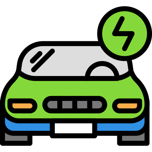 coche eléctrico Darius Dan Lineal Color icono