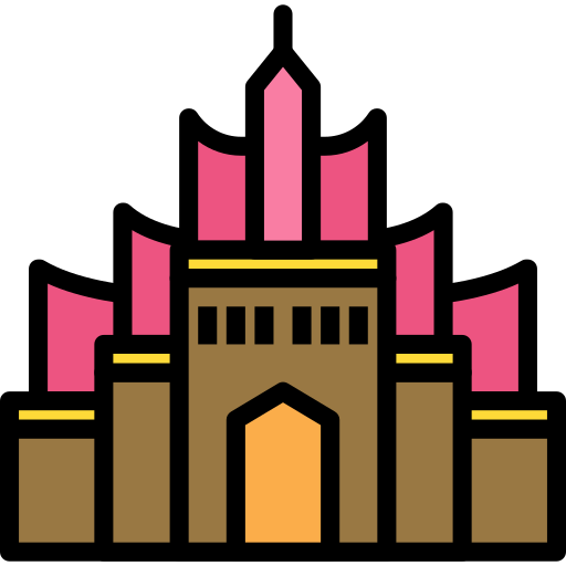 meczet Darius Dan Lineal Color ikona