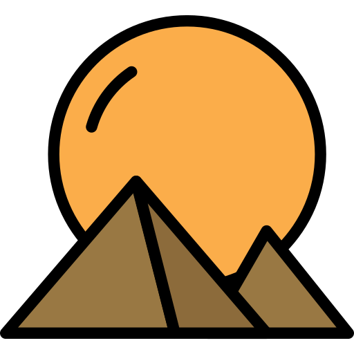 piramidi Darius Dan Lineal Color icona