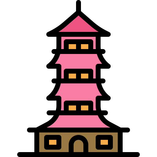 templo Darius Dan Lineal Color icono