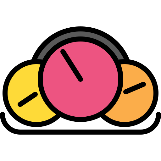 tachometer Darius Dan Lineal Color icon