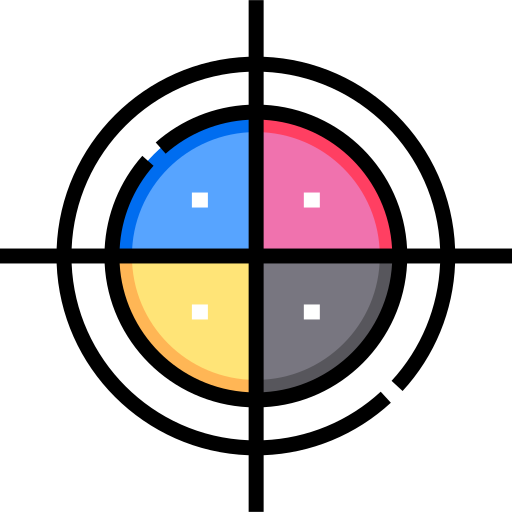 cmyk Detailed Straight Lineal color icono