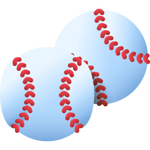 baseball 3D Color icon