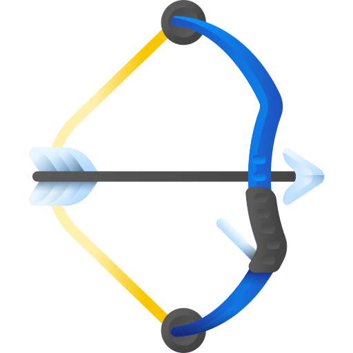 flecha 3D Color icono
