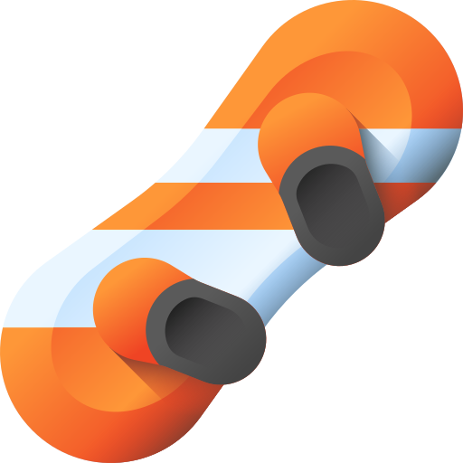 snowboard 3D Color icono