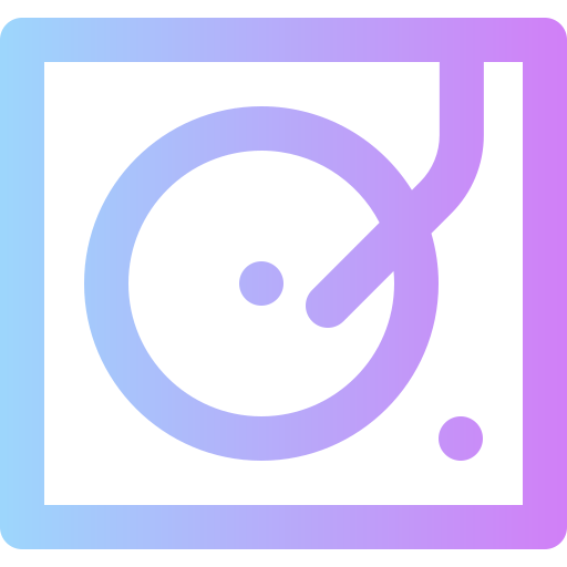 Lp player Super Basic Rounded Gradient icon