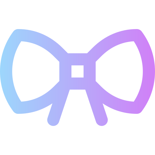 Bow tie Super Basic Rounded Gradient icon