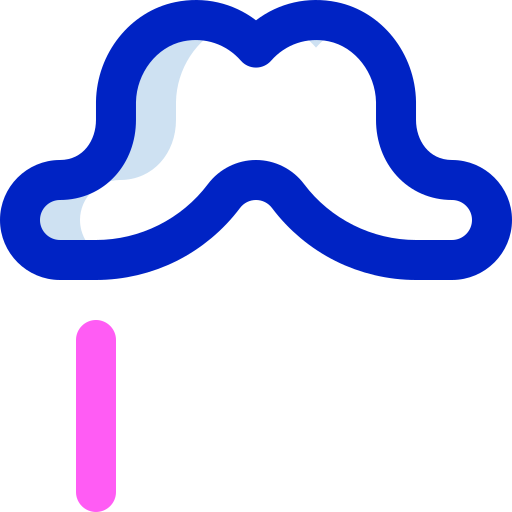 moustache Super Basic Orbit Color Icône