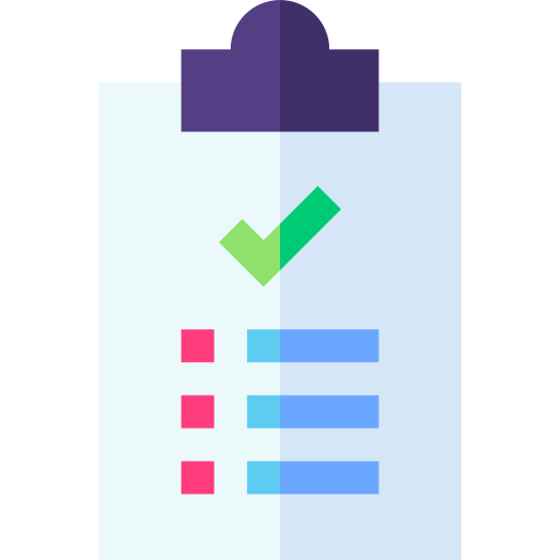 Checklist Basic Straight Flat icon