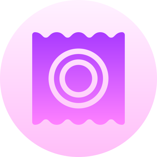 Condom Basic Gradient Circular icon