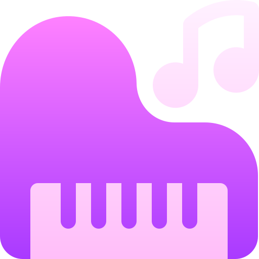 Piano Basic Gradient Gradient icon
