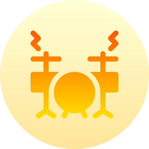 tamburo Basic Gradient Circular icona