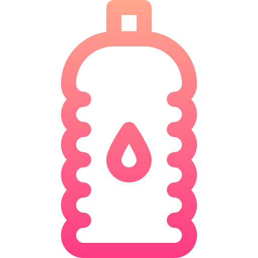 бутылка с водой Basic Gradient Lineal color иконка