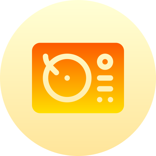 Turntable Basic Gradient Circular icon