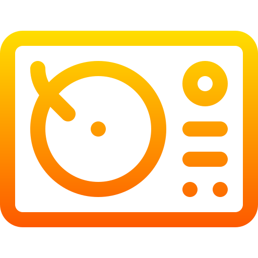Turntable Basic Gradient Lineal color icon