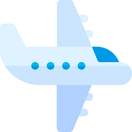 Самолет Basic Rounded Flat иконка