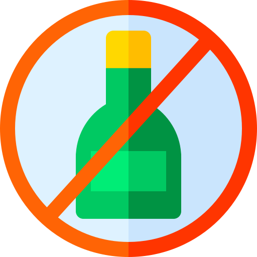 No alcohol Basic Rounded Flat icon