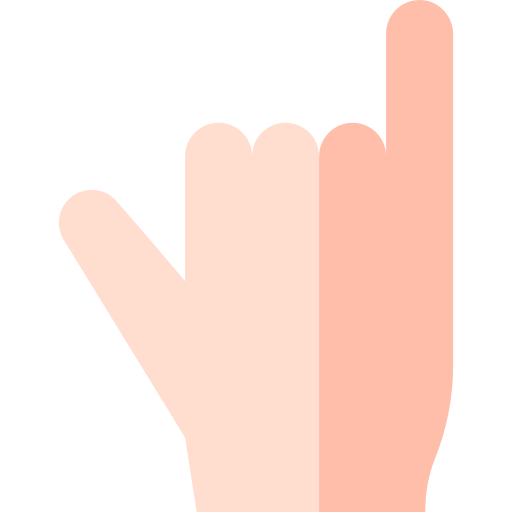zeichensprache Basic Straight Flat icon