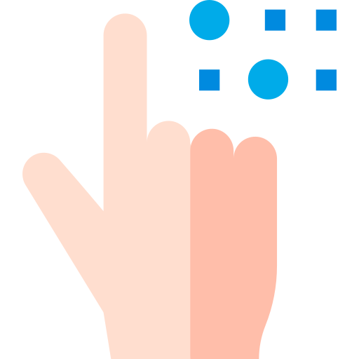 Braille Basic Straight Flat icon