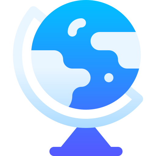 Globe earth Basic Gradient Gradient icon