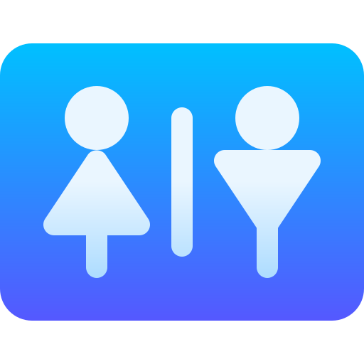 toilet Basic Gradient Gradient icoon