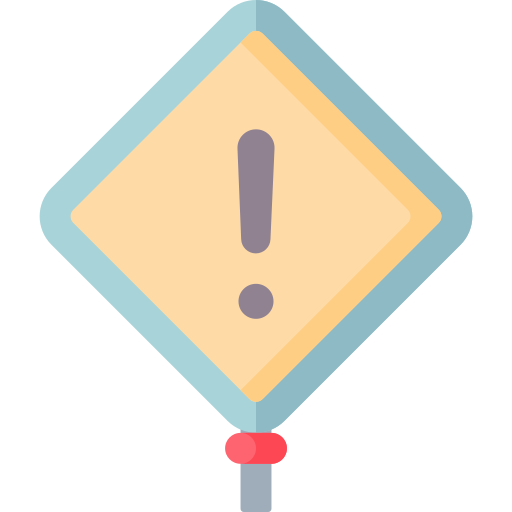 Caution sign Special Flat icon