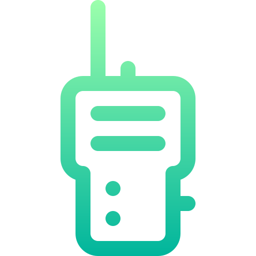 walkie-talkie Basic Gradient Lineal color icon