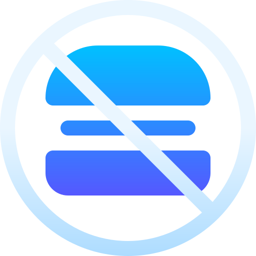 No food Basic Gradient Gradient icon